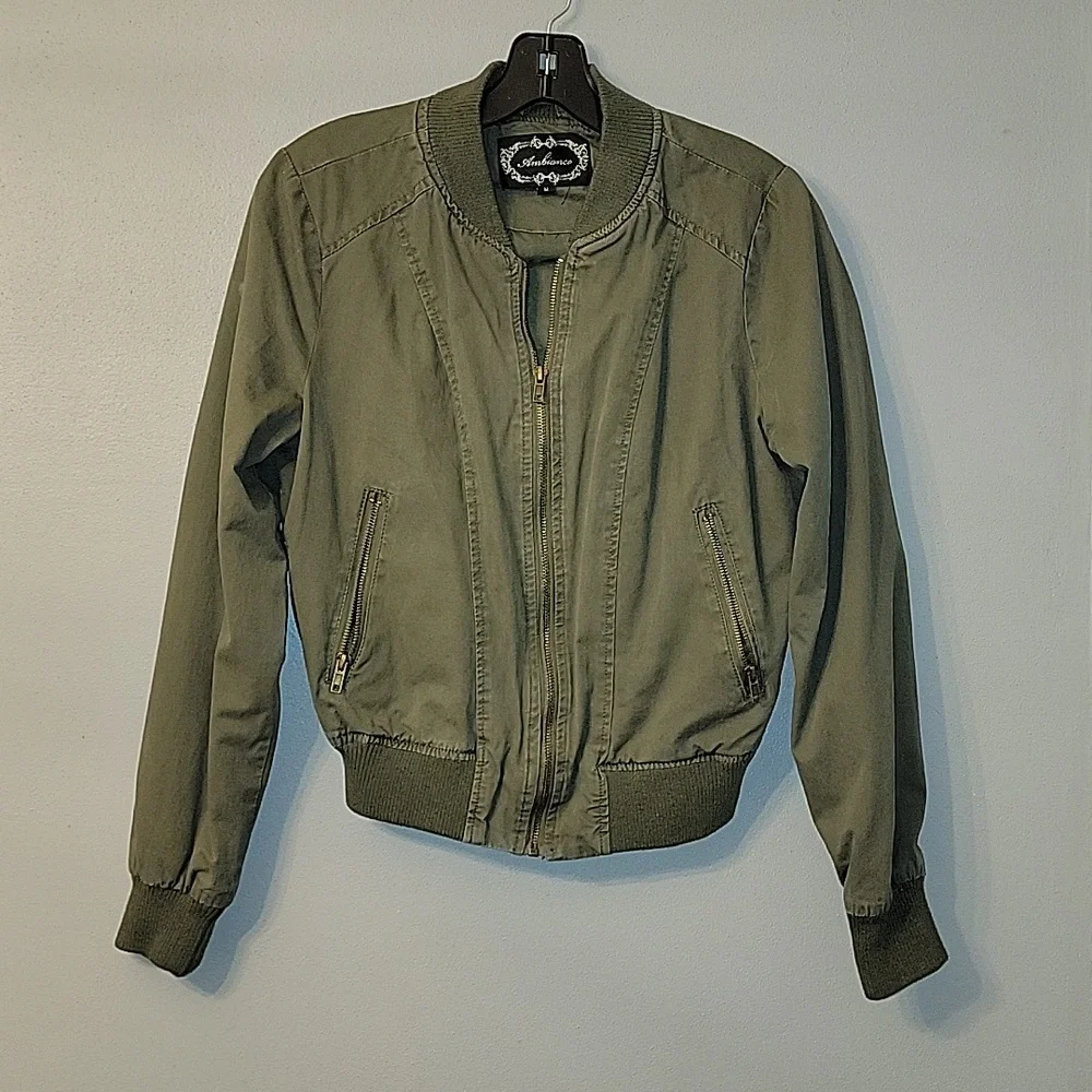 Cropped Bomber Jacket - Picture 1 of 3